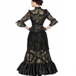 Victorian Lady Kostüm -Grusel Kostuem Welt viktorianisches lady kostuem victorian lady costume steampunk kostuem 38675 03