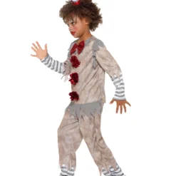 Vintage Horror-Clown Jungen Kostüm -Grusel Kostuem Welt vintage horror clown jungen kostuem killerclown verkleidung kinder halloween evil clown boy costume 35846 3