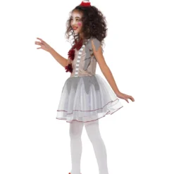 Vintage Horror-Clown Mädchen Kostüm -Grusel Kostuem Welt vintage horror clown maedchen kostuem killerclown verkleidung kinder halloween evil clown girl costume 35845 3 1