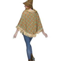 Vogelscheuche Kostüm-Poncho -Grusel Kostuem Welt vogelscheuche kostuem poncho kostuem ueberwurf fuer fasching scarecrow poncho 31101 3