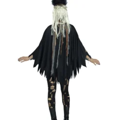Voodoo Skelett Kostüm-Poncho 5 Voodoo Skelett Kostüm-Poncho -Grusel Kostuem Welt voodoo kostuem poncho kostuem ueberwurf fuer halloween voodoo poncho 31102 3