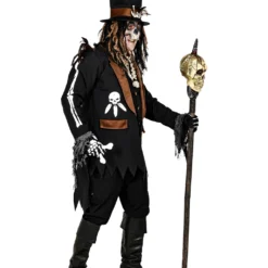Voodoo Priester Kostüm -Grusel Kostuem Welt voodoo priester kostuem fuer maenner halloween voodoo hexenmeister kostuem voodoo priest costume 51875 3