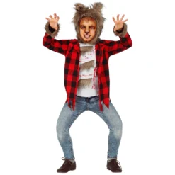 Werwolf Kinder Kostüm Mit Fellmütze