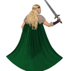 Wikingerin Damenkostüm Mit Umhang -Grusel Kostuem Welt wikingerin damenkostuem mit umhang 38124 03