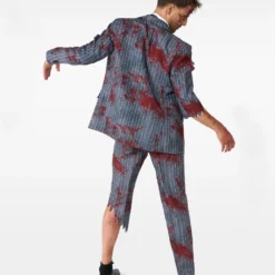 Zombie Grey Anzug - Suitmeister -Grusel Kostuem Welt zombie grey suitmeister anzug von opposuites zombie kostuem anzug zombie verkleidungsanzug oppsuites anzug 54370 1