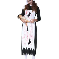 Zombie Krankenschwester Mit Haube