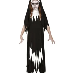 Zombie Nonne Kinder Kostüm Kleid