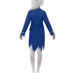 Zombie Stewardess Kostüm -Grusel Kostuem Welt zombie stewardess kostuem untote saftschubse halloween verkleidung blutige flugbegleiterin kostuem 20983 3