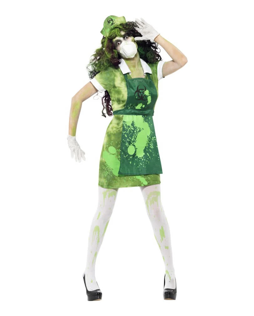 Zombie Laborschwester Kostüm 1 Zombie Laborschwester Kostüm