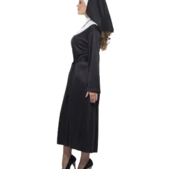 Züchtiges Nonnen Kostüm -Grusel Kostuem Welt zuechtiges nonnen kostuem klassisches ordensschwester kleid fuer damen 23772 3